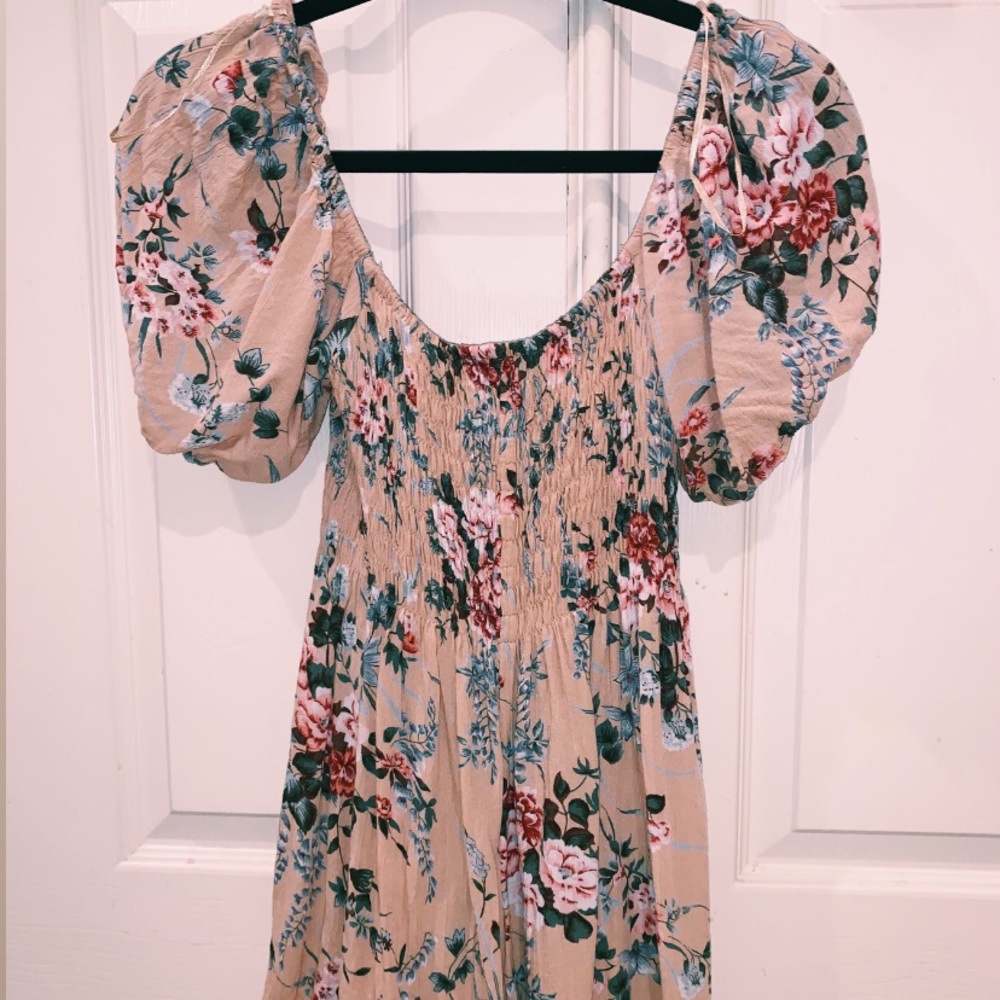 Pink Floral Romper